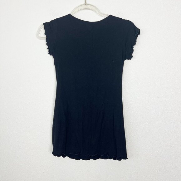 Kindred Bravely Black Davy Short Sleeve Nursing Maternity Top Womens XS Lounge - Picture 3 of 7